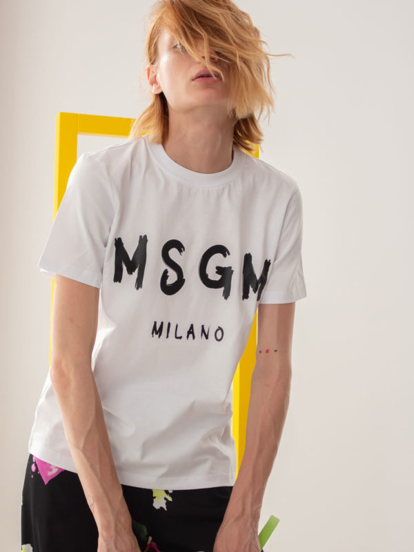 MSGM | Κοντομάνικη μπλούζα με στάμπα λογότυπο