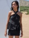 Nika Ioannidou | Ruffle halter neck dress