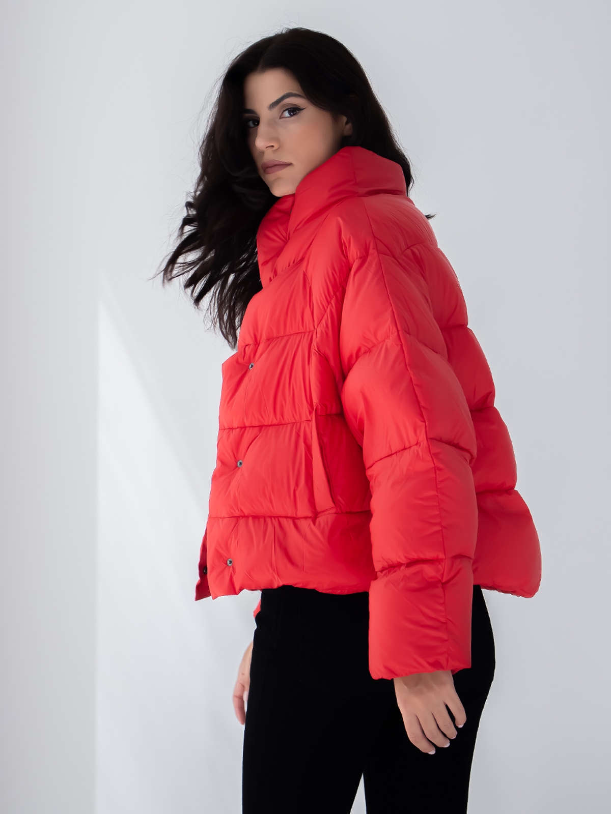Psophia | Cropped puffer jacket - Sotris Stores