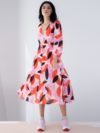 Essentiel Antwerp | Printed crinkle dress