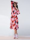 Essentiel Antwerp | Printed crinkle dress - Image 3