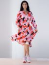 Essentiel Antwerp | Printed crinkle dress - Image 4