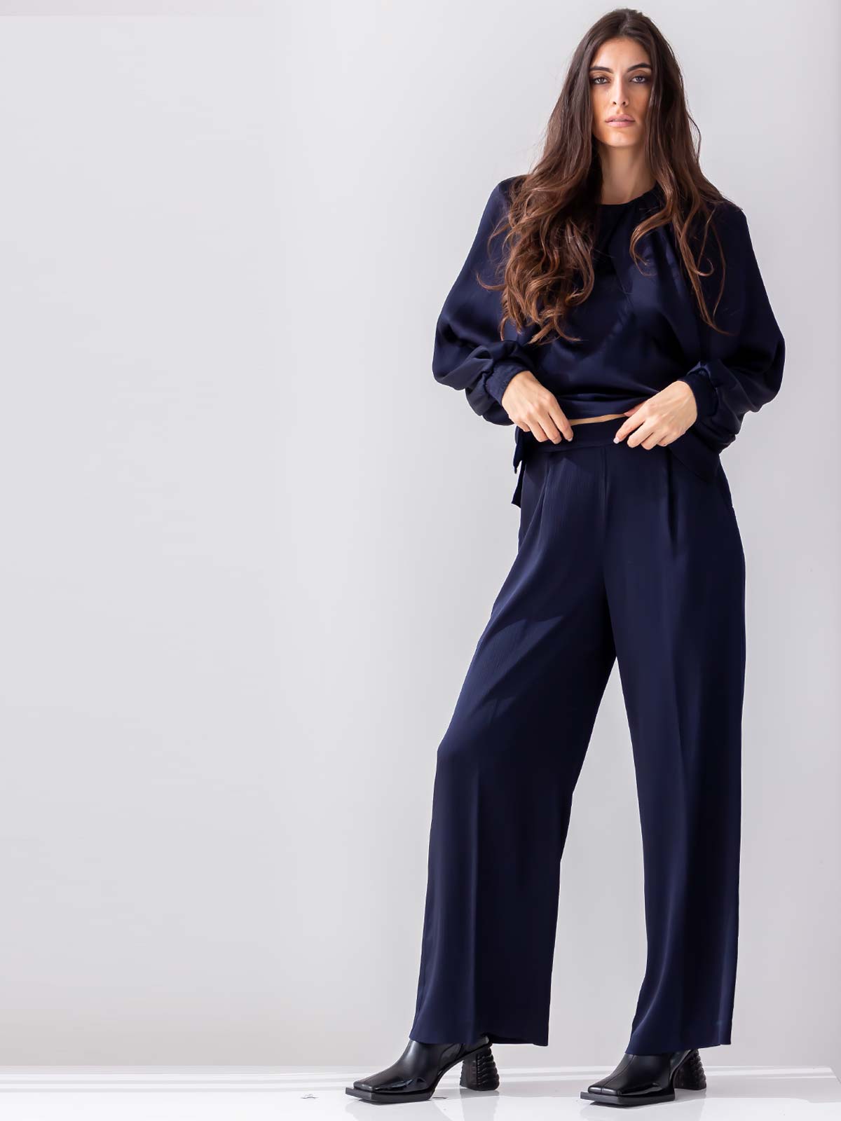 Beatrice B | Crinkle wide-leg trousers - Sotris Stores