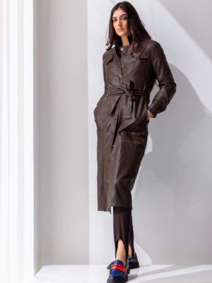 Beatrice B | Leather look coat