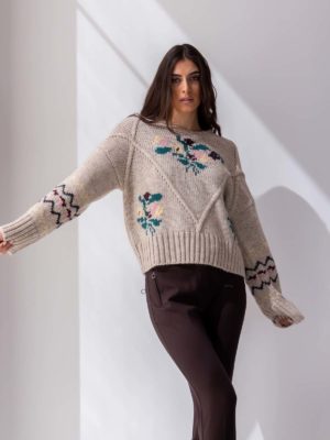 Beatrice B | Jacquard print sweater