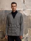 Dante Men | Houndstooth double-breasted cardigan - Image 2