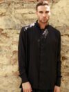 Dante Men | Striped jacquard shirt