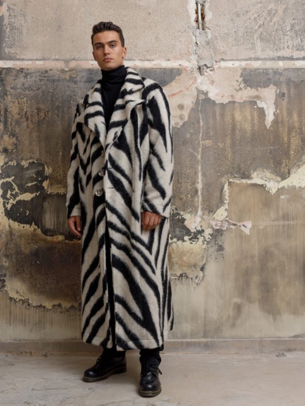 Dante Men | Zebra print coat