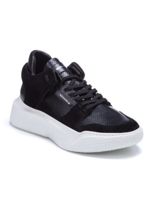 Makris | Suede overlay platform sneakers