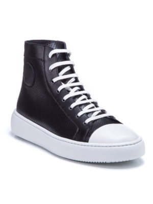Makris | Leather high-top sneakers