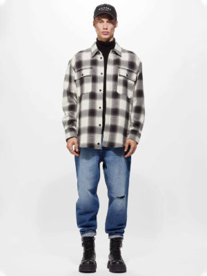 Young Poets Society | Double chest pocket check shirt
