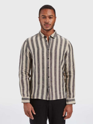 Gabba | York big striped linen shirt