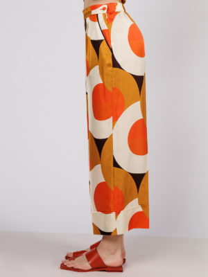 Beatrice B | Circle print wide-leg trousers