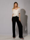 Daphne Valente | X pleated off shoulder top - Image 2