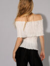 Daphne Valente | X pleated off shoulder top - Image 4