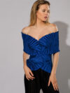 Daphne Valente | X pleated off shoulder top - Image 6