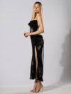 Des Phemmes | Rhinestone-embellished maxi dress - Image 3