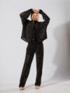Des Phemmes | Rhinestone-embellished lace trousers - Image 2