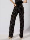 Des Phemmes | Rhinestone-embellished lace trousers - Image 4