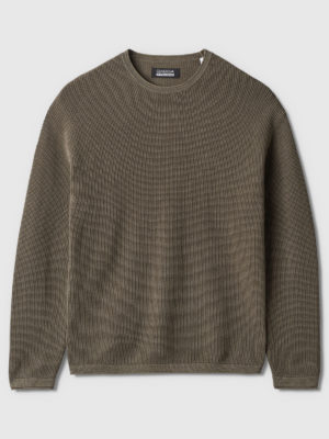 Gabba | Lichen LS waffle-knit sweater