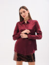 Marella | Monochrome Ilva satin shirt - Image 4