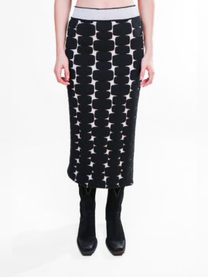Liviana Conti | Appliquéd knitted skirt