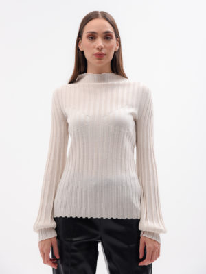 Liviana Conti | Distressed effect rib-knit sweater