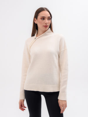 Liviana Conti | Asymmetric half-zip sweater
