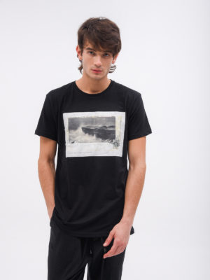 Messagerie | Κοντομάνικη μπλούζα με στρογγυλή λαιμόκοψη και στάμπα