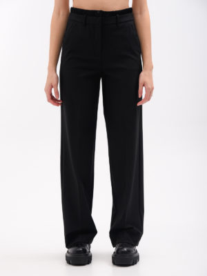 Marella | Monochrome Gioiosa double waist straight-leg trousers