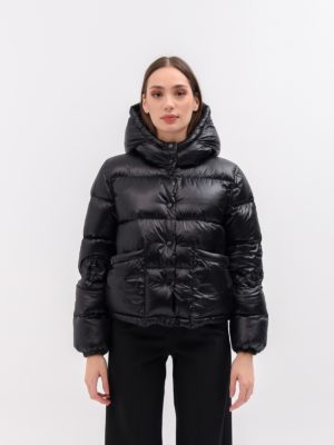 Emme by Marella | Bevanda cropped hooded puffer jacket