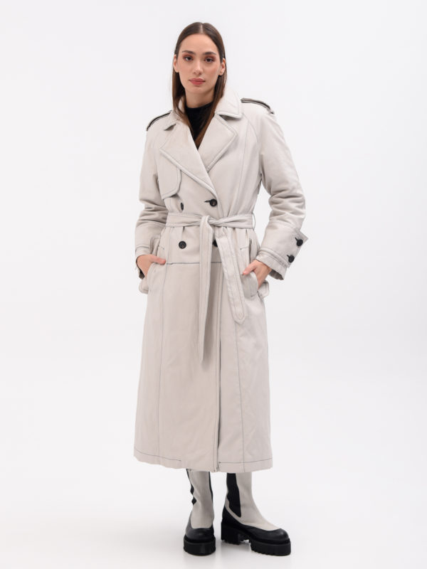 Beatrice B | Leather look trench coat