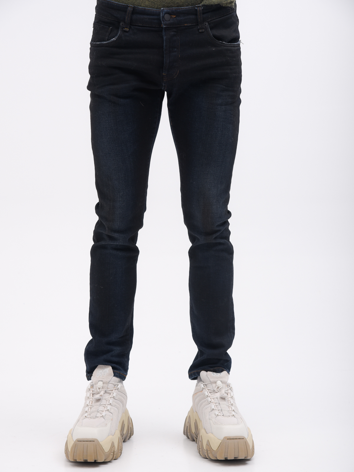 Messagerie | Waxed effect tapered jeans - Sotris Stores