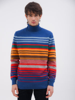 AT.P.CO | A274A02 striped turtleneck sweater