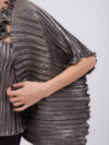 Daphne Valente | Emimetron foil pleated cape sleeve jacket - Image 4