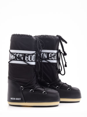 Moon Boot | 14004400 001 icon μαύρες νάιλον μπότες χιονιού