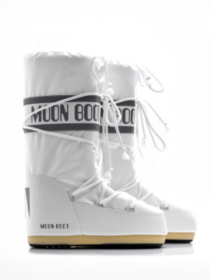 Moon Boot | 14004400 006 icon λευκές νάιλον μπότες χιονιού