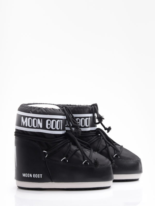 Moon Boot | 14093400 001 icon low μαύρα νάιλον μποτάκια χιονιού
