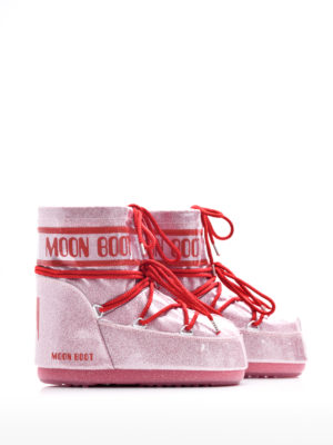 Moon Boot | 14094400 003 icon low ροζ glitter μποτάκια χιονιού