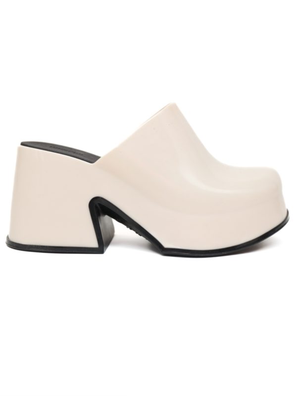 Melissa | Mia AD beige contrast-sole mules