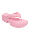 Melissa | Free Fuzzy AD pink toe post flatform sandals - Image 2