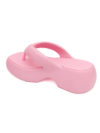 Melissa | Free Fuzzy AD pink toe post flatform sandals - Image 4