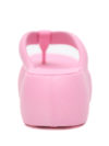 Melissa | Free Fuzzy AD pink toe post flatform sandals - Image 5