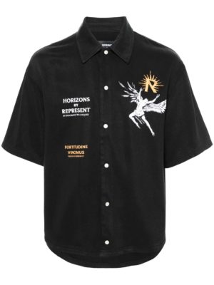 Represent | Icarus SS black printed shirt