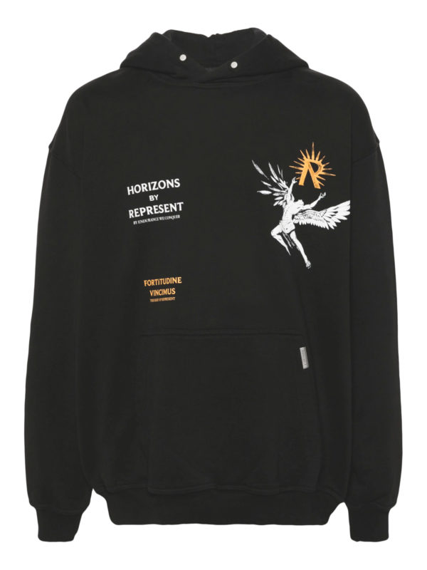 Represent | Icarus black printed hoodie