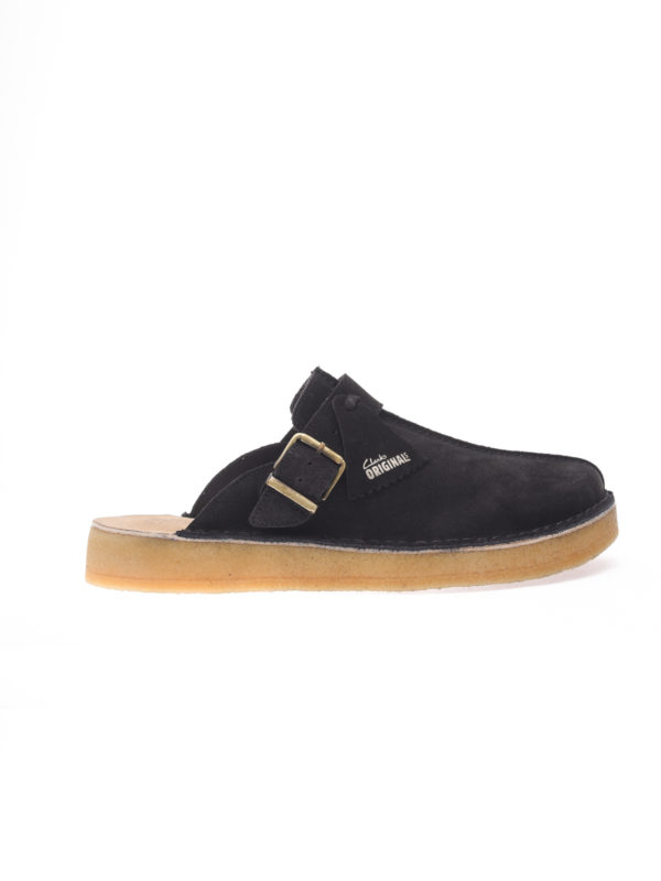 Clarks | Originals Trek black mules