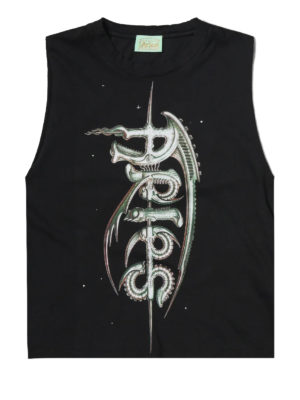 Aries | Aged giger muscle printed sleeveless t-shirt