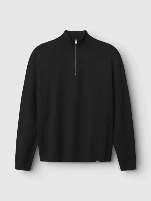 Gabba | Blanko Roll Neck Knit half-zip sweater