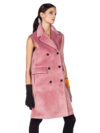 RRD | W24542 Velvet Neo Sleeveless Wom double-breasted jacket - Image 3