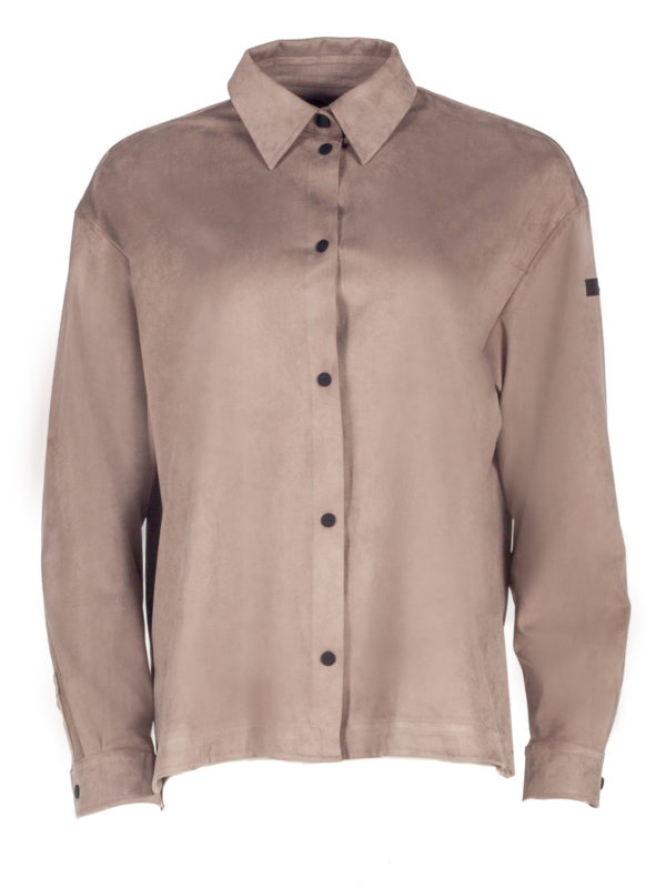 RRD | W24679 Nabucco Boyfriend Wom Fleece suede-effect shirt